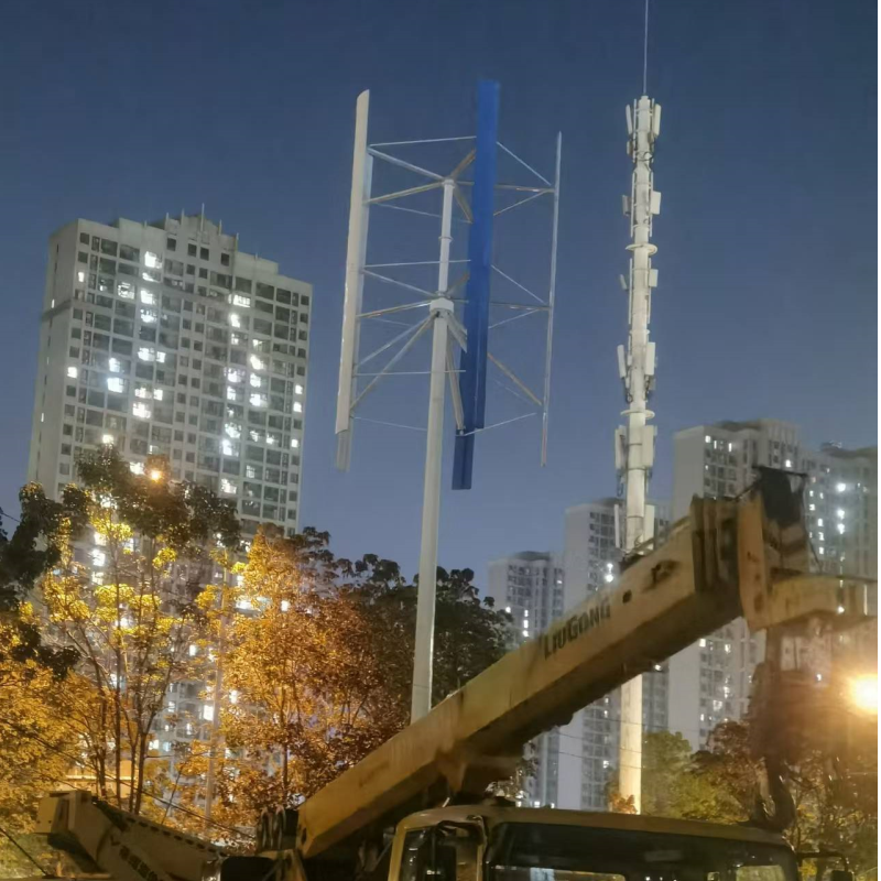 H型风力发电机城市道路应用